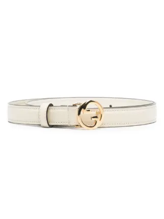 Gucci Cinturon Fino Blonie Blanco FARFETCH MX