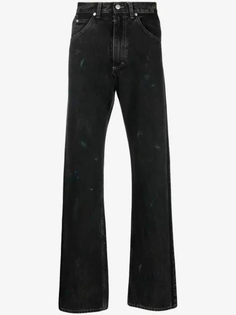 Maison Margiela paint-splatter straight-leg jeans