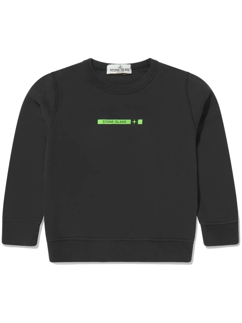 

Stone Island Junior sudadera con logo estampado - Negro