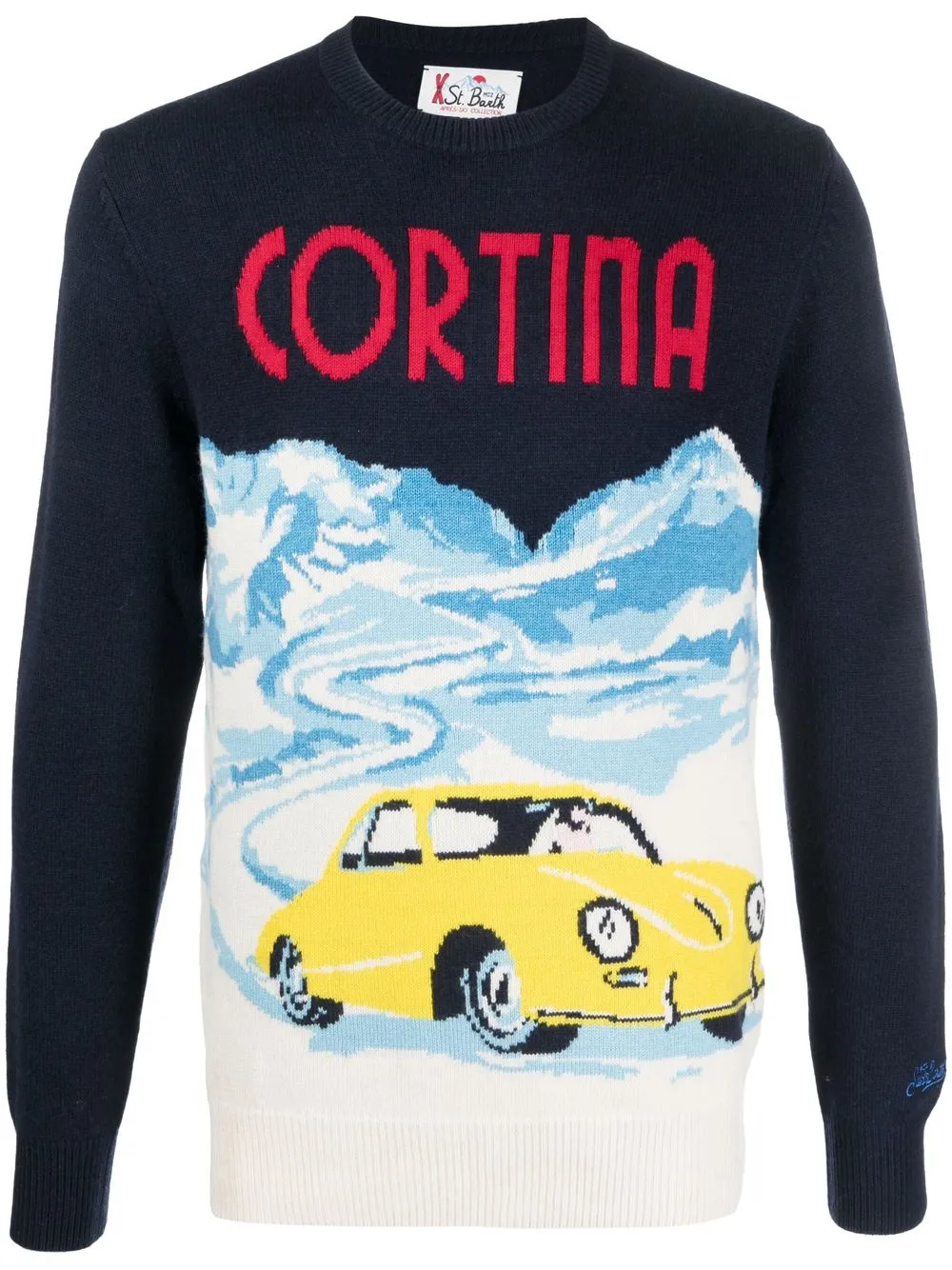 

MC2 Saint Barth Cortina intarsia knit jumper - Blue