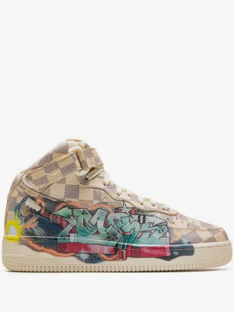 Nike x Louis Vuitton Air Force 1 Mid "Virgil Abloh - Graffiti" sneakers