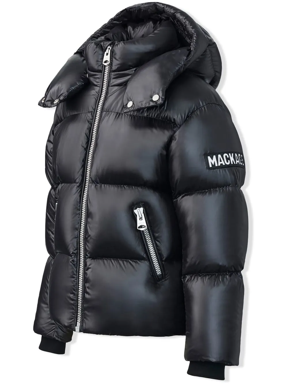 Mackage Kids' Jesse Hooded Down Jacket In Black ModeSens