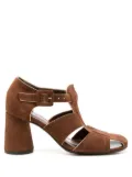 Sarah Chofakian Austin cut-out 70mm sandals - Brown