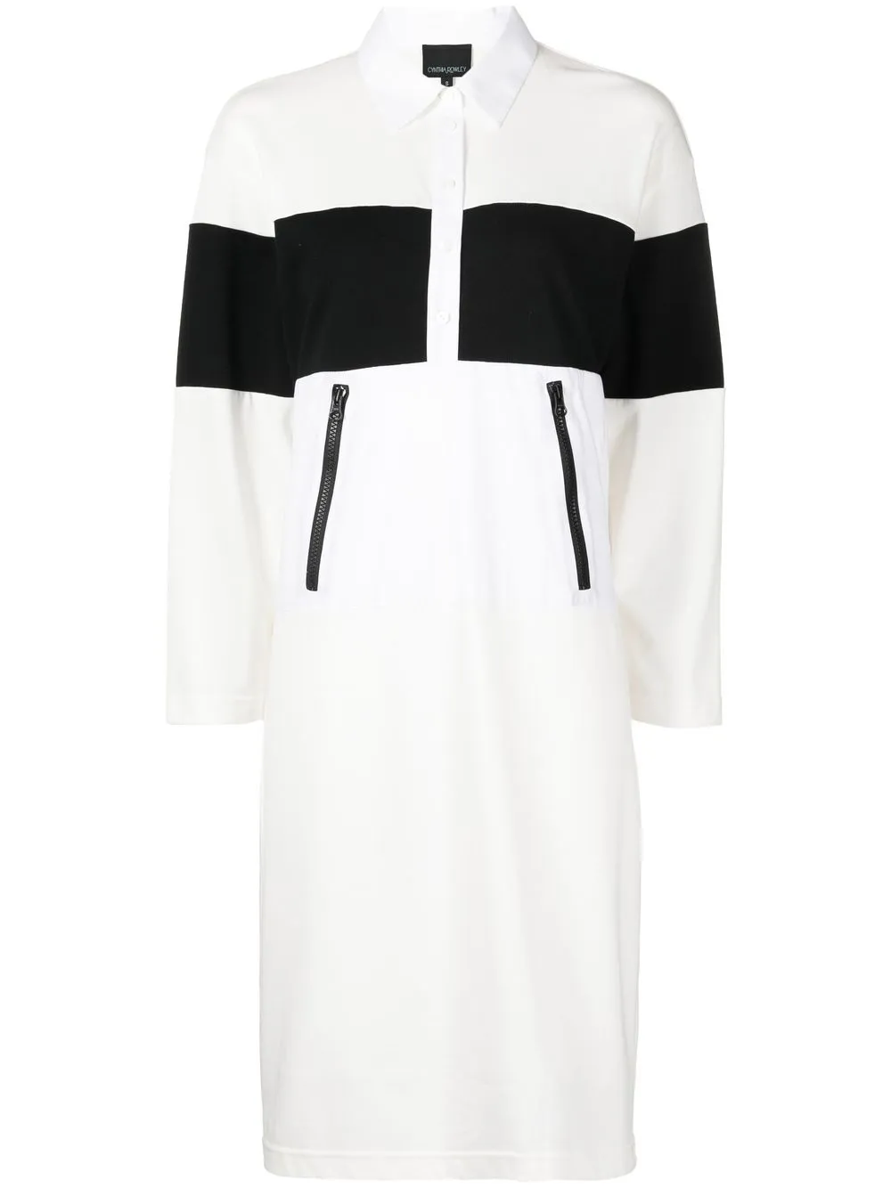 

Cynthia Rowley striped shirt dress - White