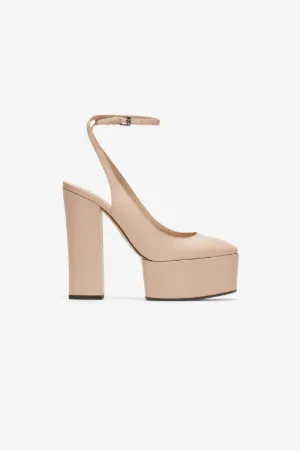 Logo-Print Platform Pumps