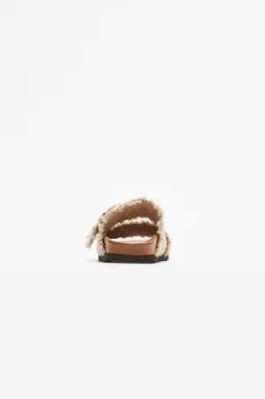 Logo Plaque Woven Sandals