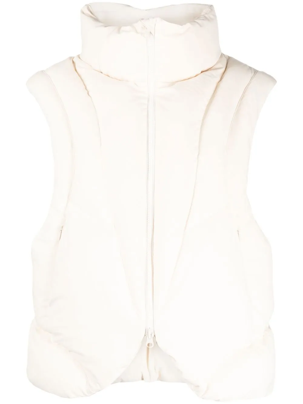 

Hyein Seo padded zipped-up gilet - Neutrals