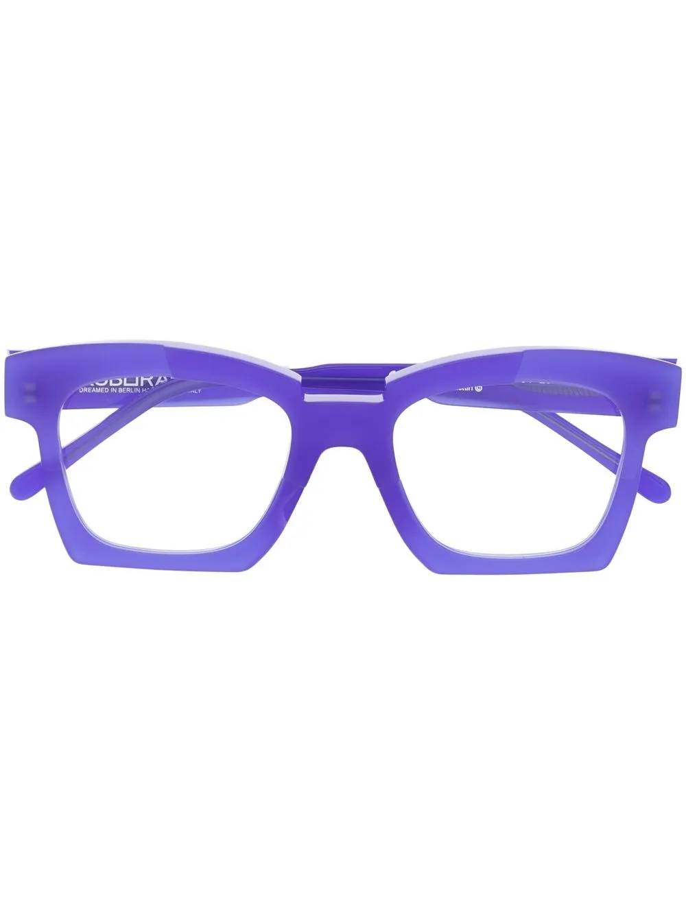 

Kuboraum square-frame optical glasses - Blue