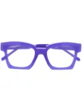 Kuboraum square-frame optical glasses - Blue