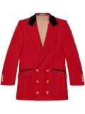 Gucci peak-lapels double-breasted blazer - Red