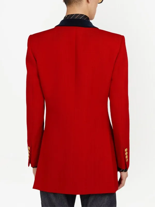 Gucci red blazer best sale