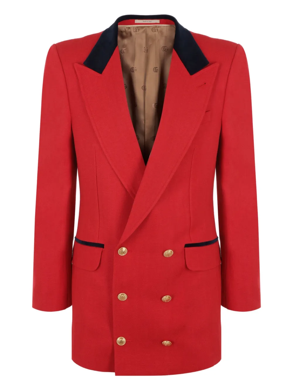 Gucci peak-lapels double-breasted blazer | Red | Image 1
