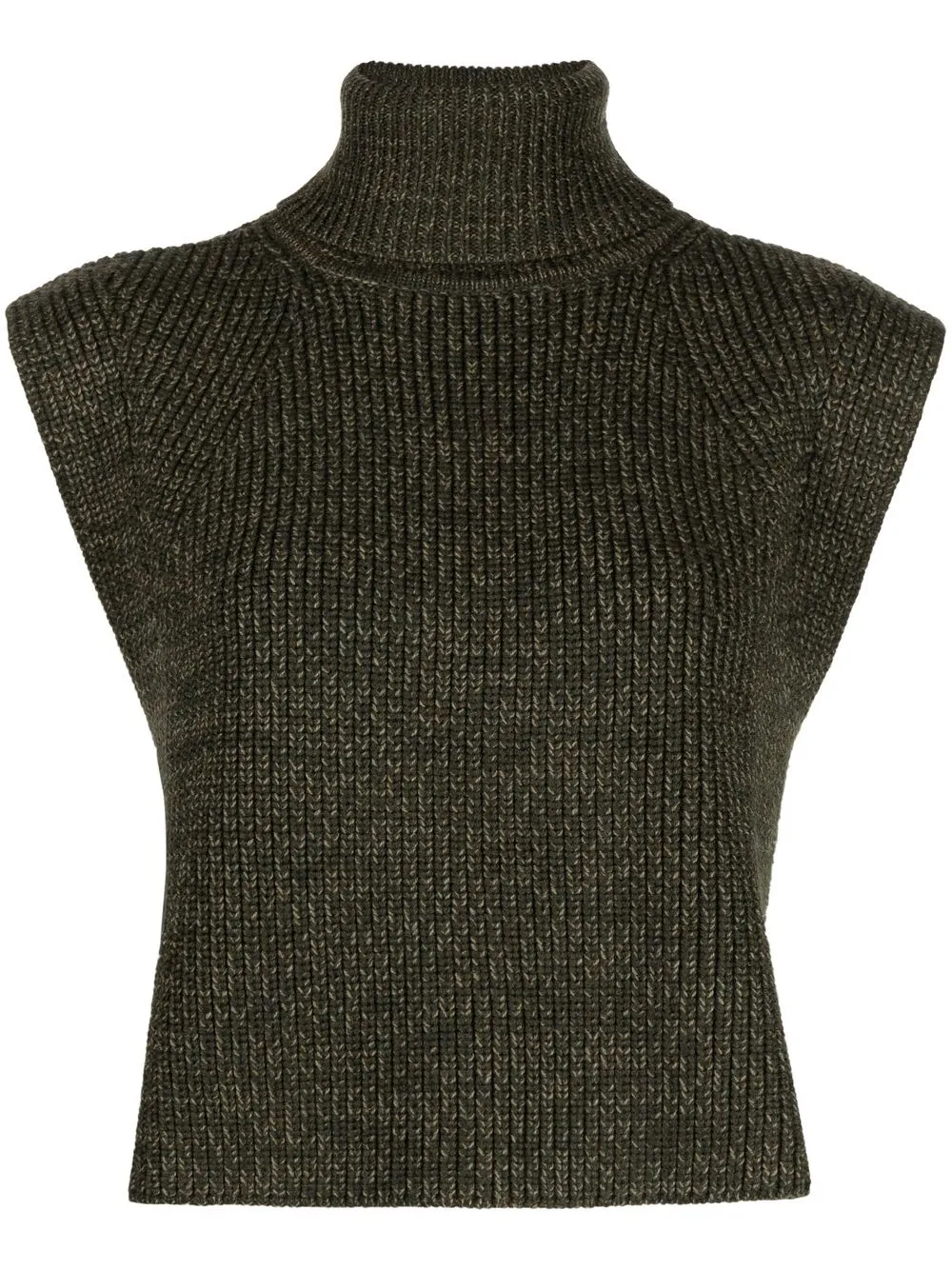 

Isabel Marant Étoile roll-neck cropped knitted top - Brown