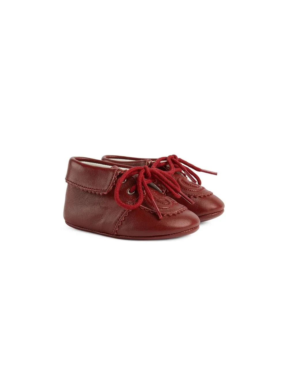 

Gucci Kids GG lace-up fastening shoes - Red