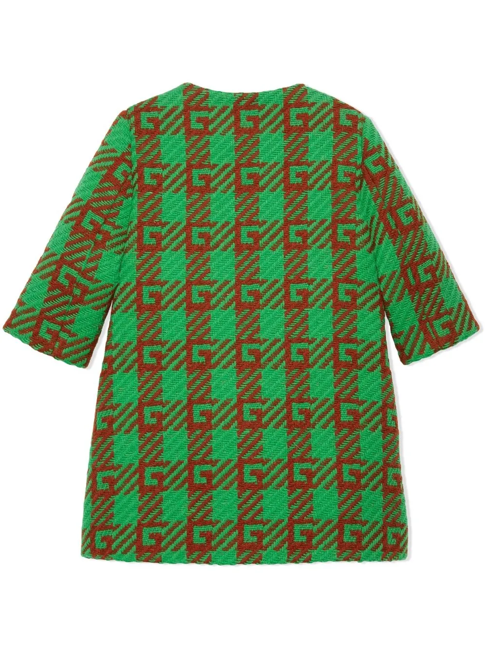 Shop Gucci G-embroidery Wool Coat In Green