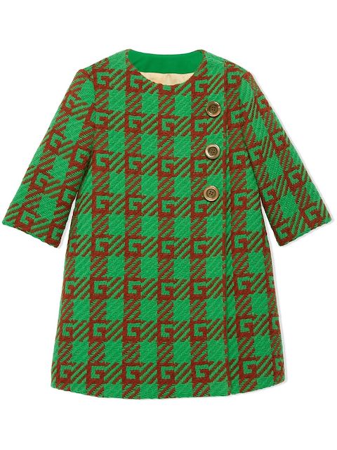 Gucci Kids G-embroidery wool coat