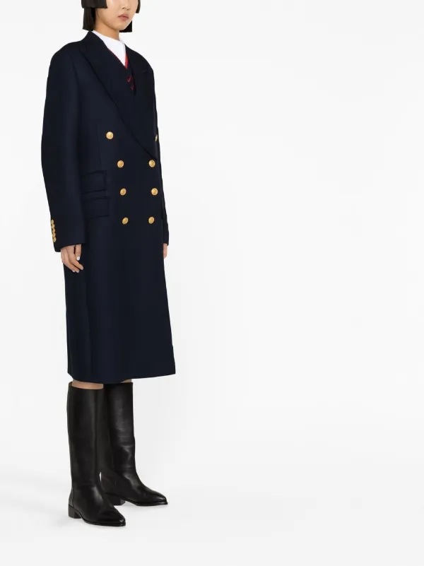 Gucci navy coat on sale