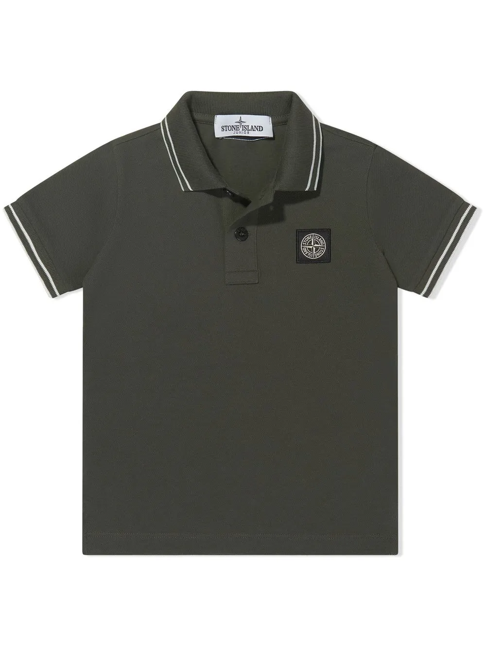 

Stone Island Junior compass-patch polo shirt - Green