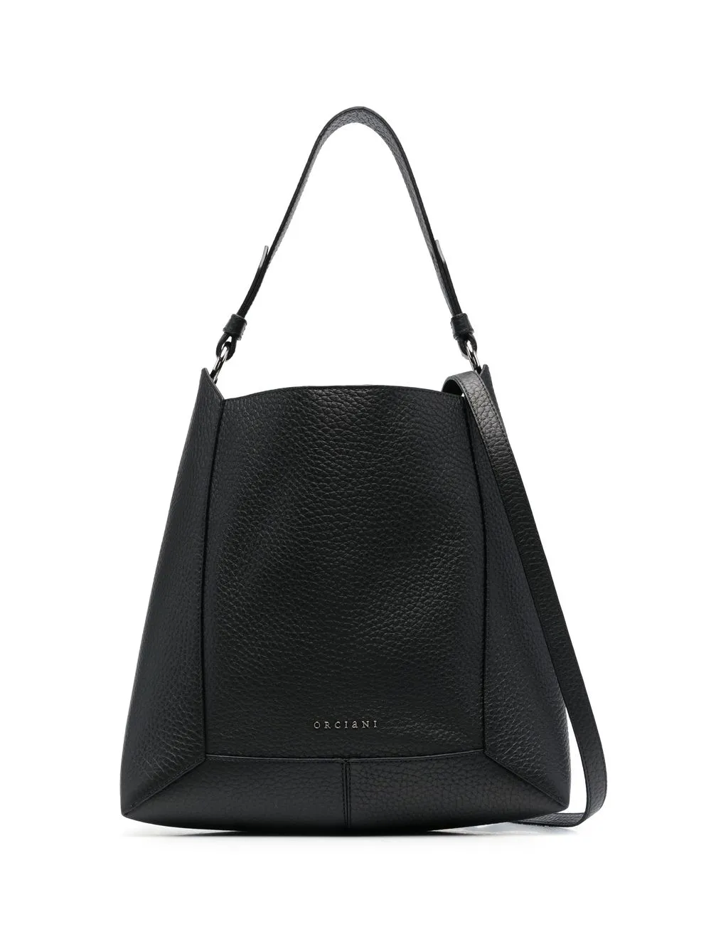 

Orciani pebbled leather tote bag - Black