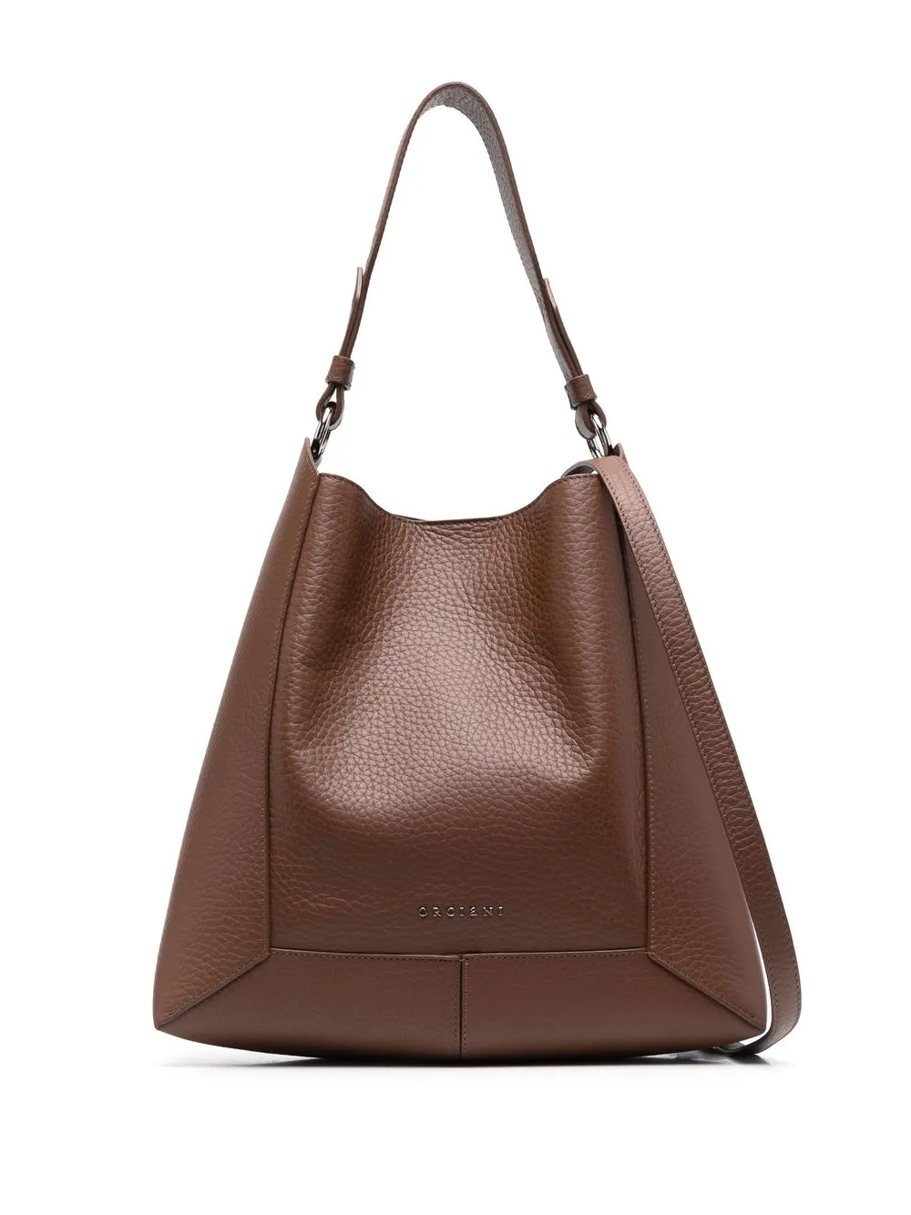 

Orciani pebbled leather tote bag - Brown