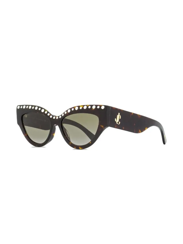 tortoiseshell-effect cat-eye sunglasses