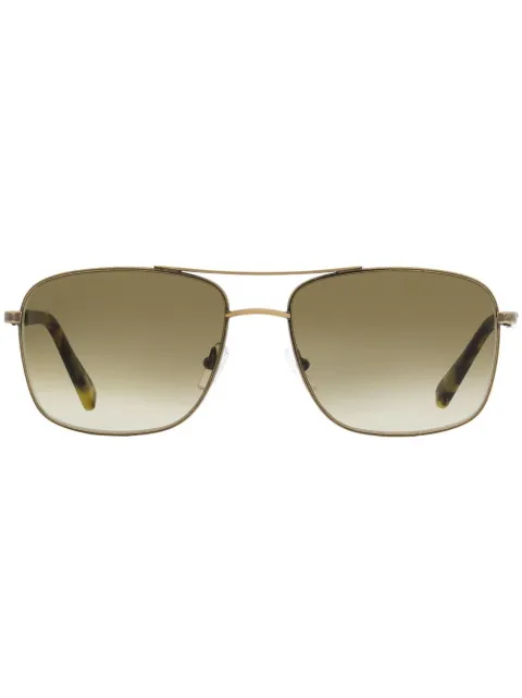 Zegna lentes de sol con armazón rectangular