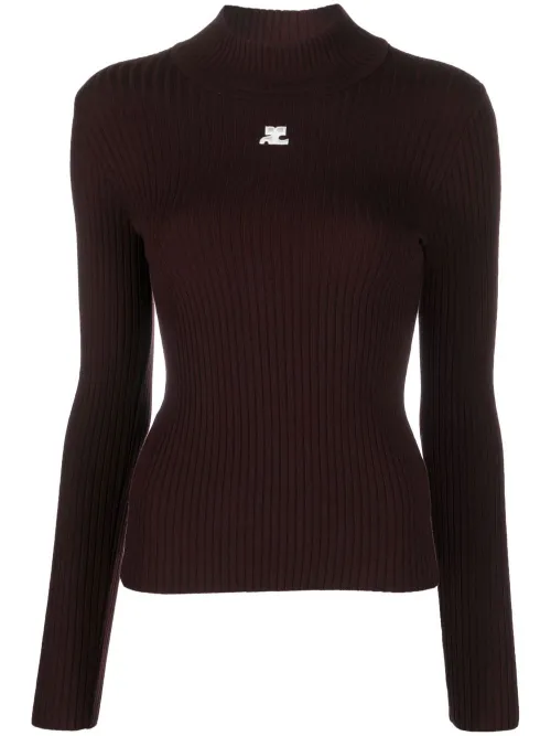 Pull Reedition en maille nervurée - Courrèges - Modalova