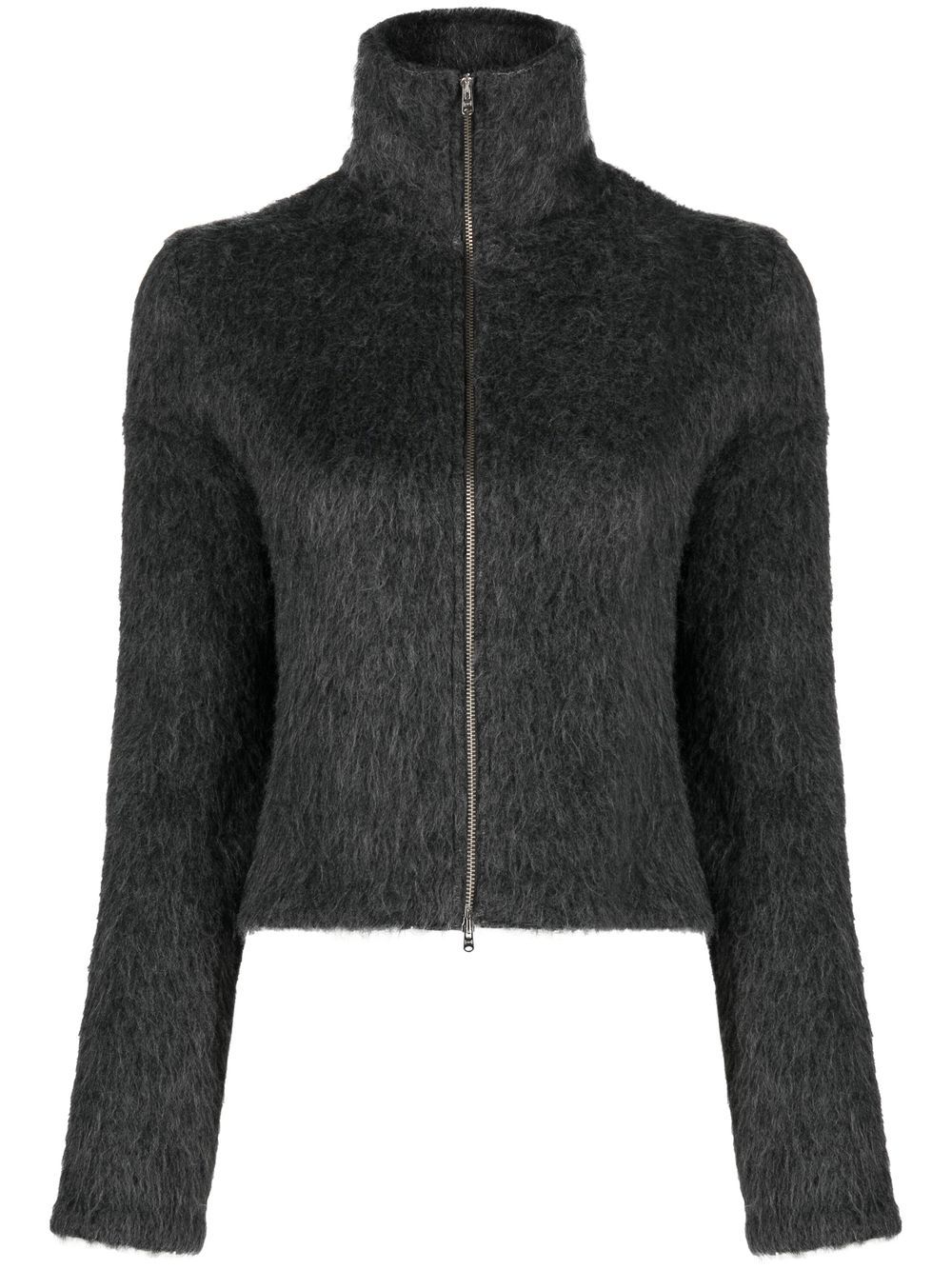 Our Legacy faux-fur zip-front jacket - Grey