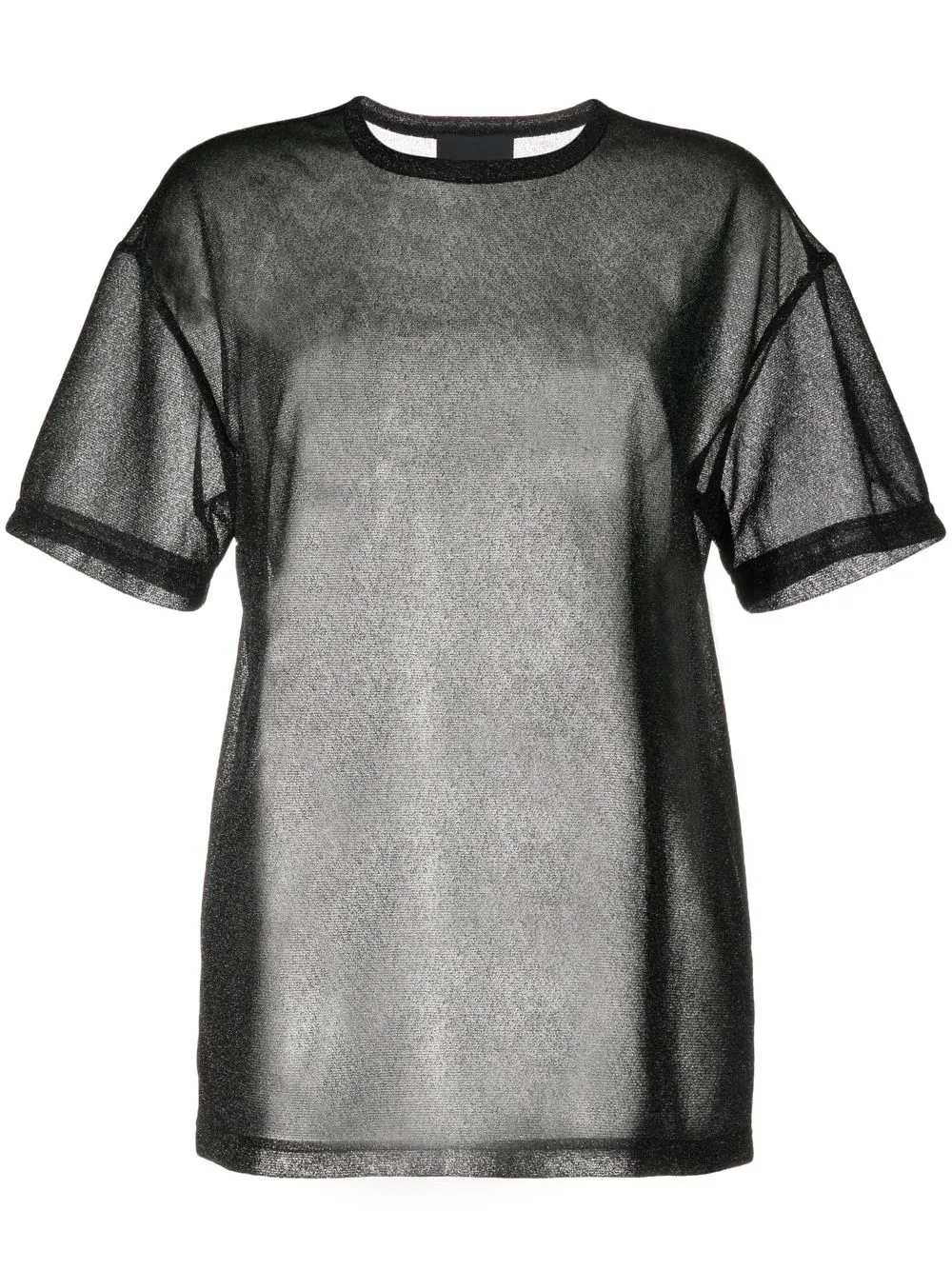 

Cynthia Rowley semi-sheer short-sleeved top - Black