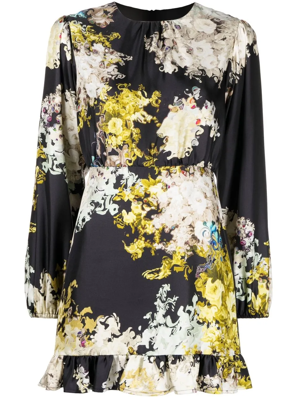 

Cynthia Rowley floral-print silk dress - Black