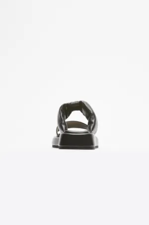 Bow-Embellished Padded Slides