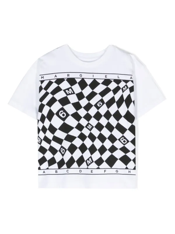 MM6 Maison Margiela Kids プリント ロゴ Tシャツ - Farfetch