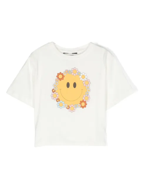 Hundred Pieces smile-face print T-shirt