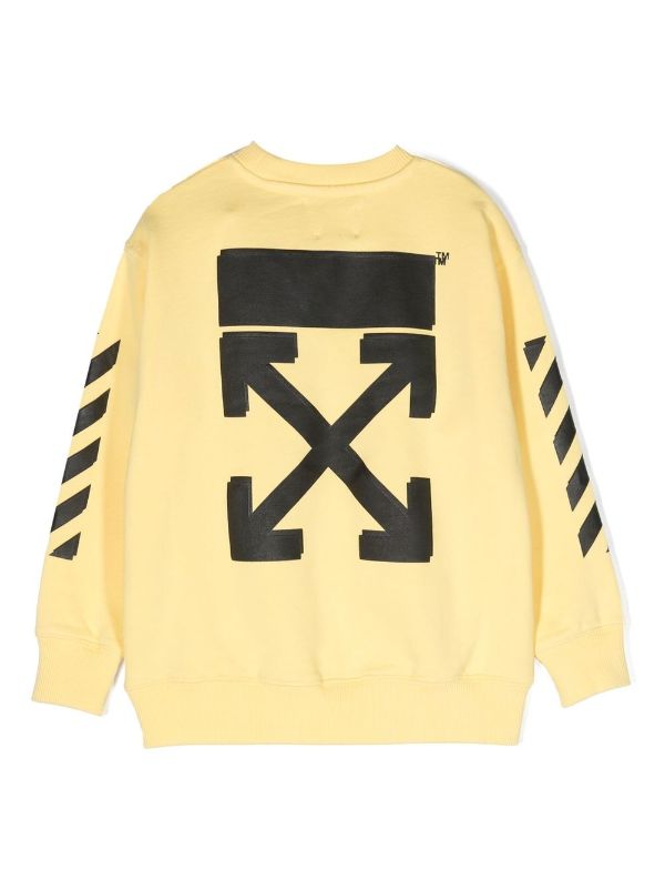 Off white best sale yellow sweatshirt