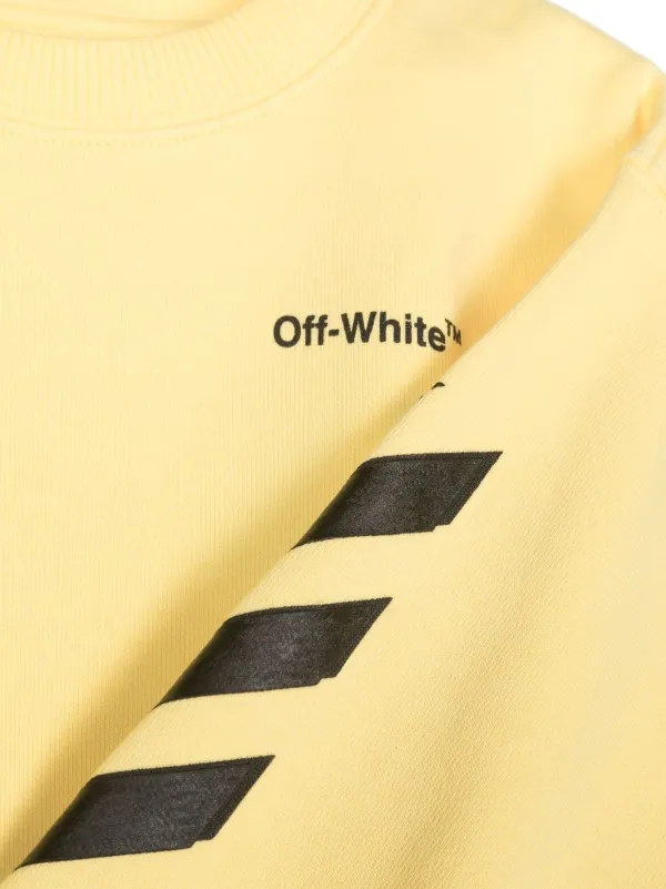 Off white yellow online crew neck