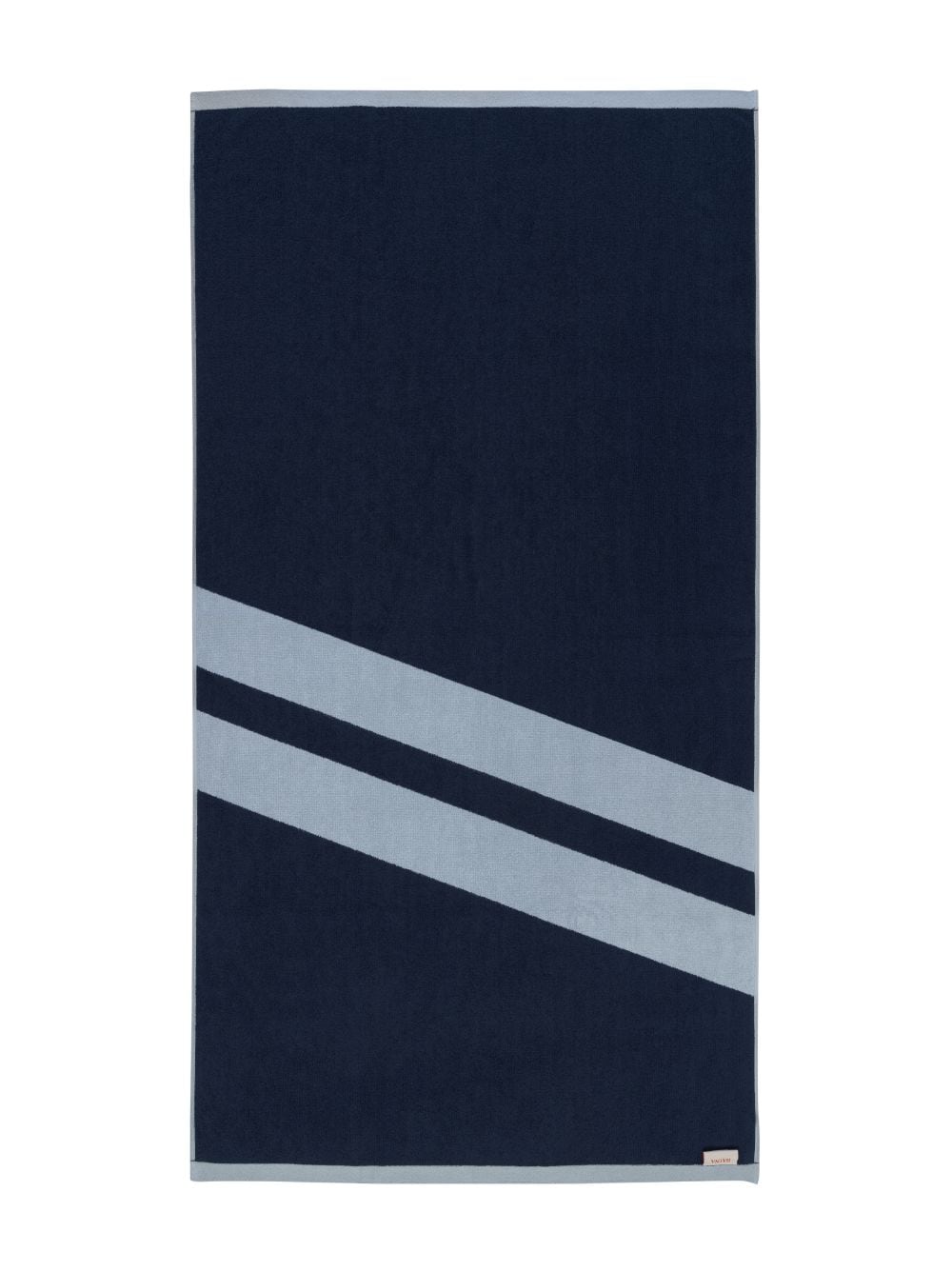 Shop Baina Striped Organic Cotton Towel Set In Blue