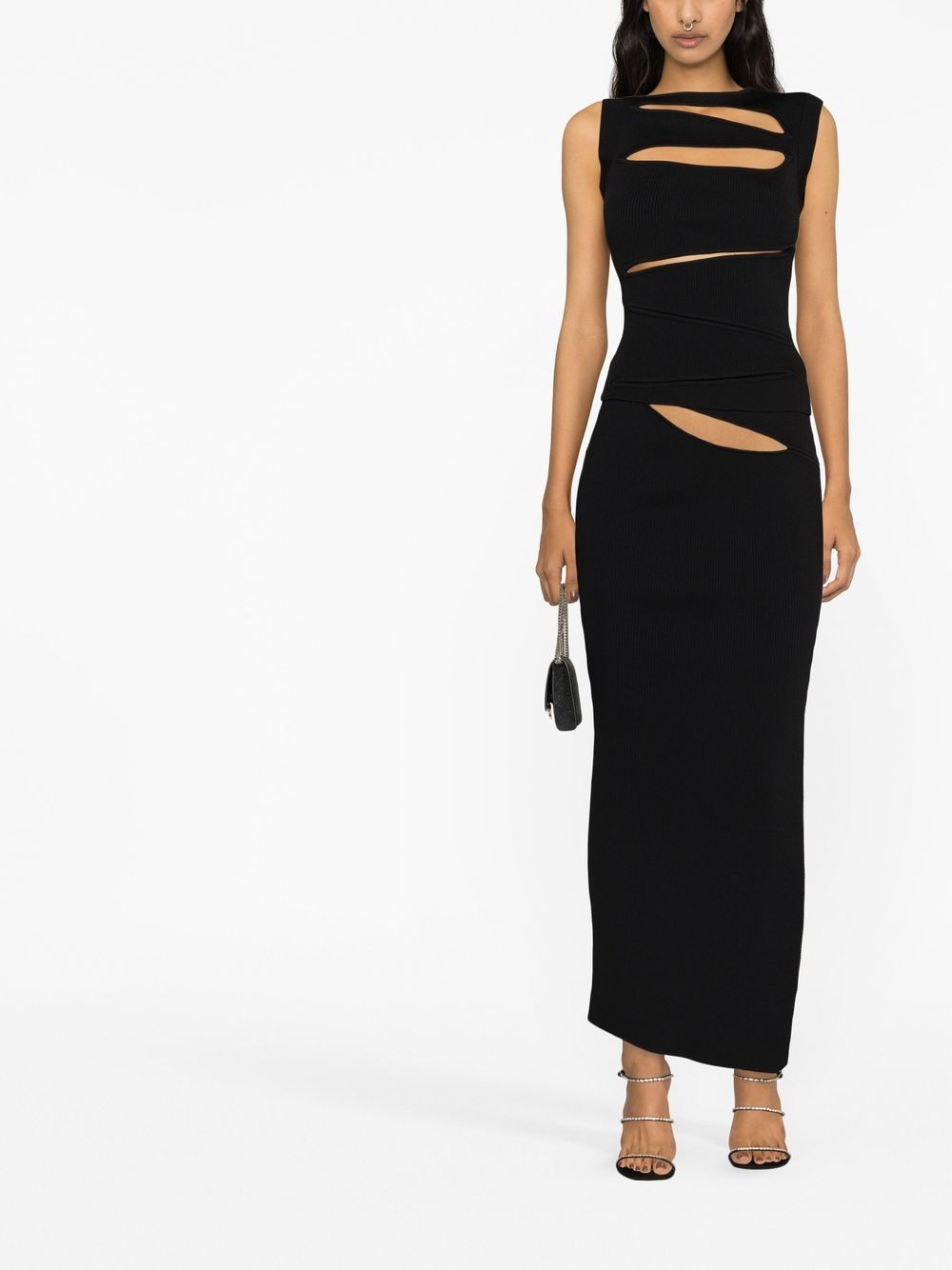 Christopher Esber High waist rok - Zwart