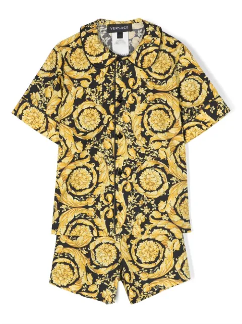 Versace Kids Barocco-print pajama set