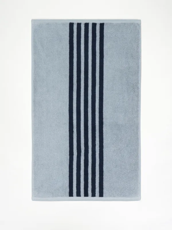 BAINA stripe print Organic Cotton Towel Set Blue FARFETCH IE