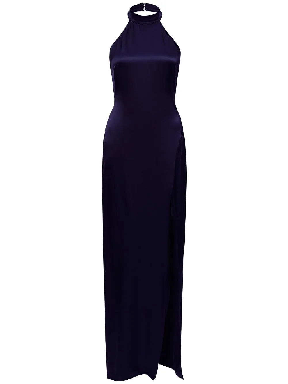 

Nicholas vestido Ramina con cuello halter - Azul