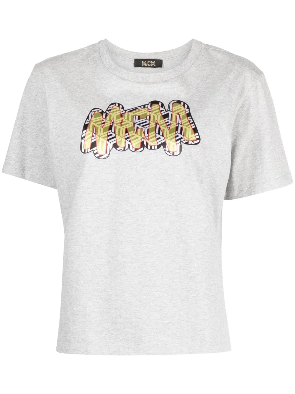 

MCM logo-print short-sleeve T-shirt - Grey