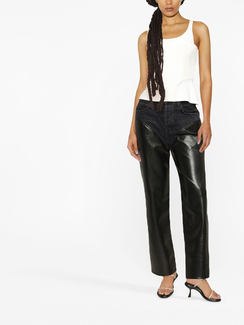 AGOLDE Straight broek - Zwart