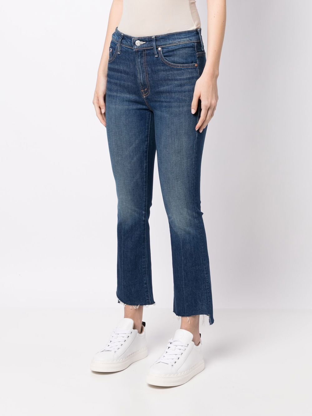 GANNI Cropped-leg jeans Women