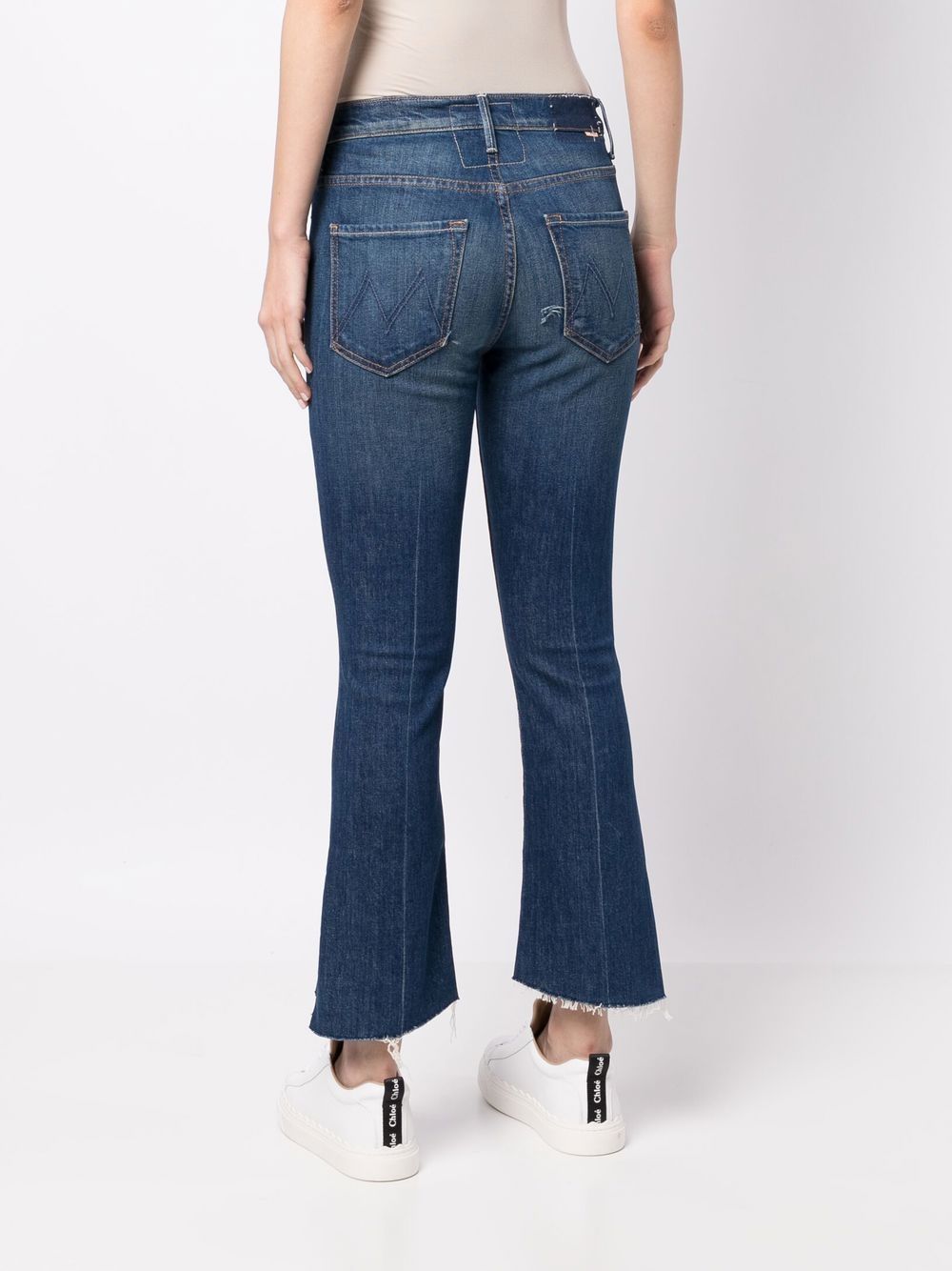 GANNI Cropped-leg jeans Women