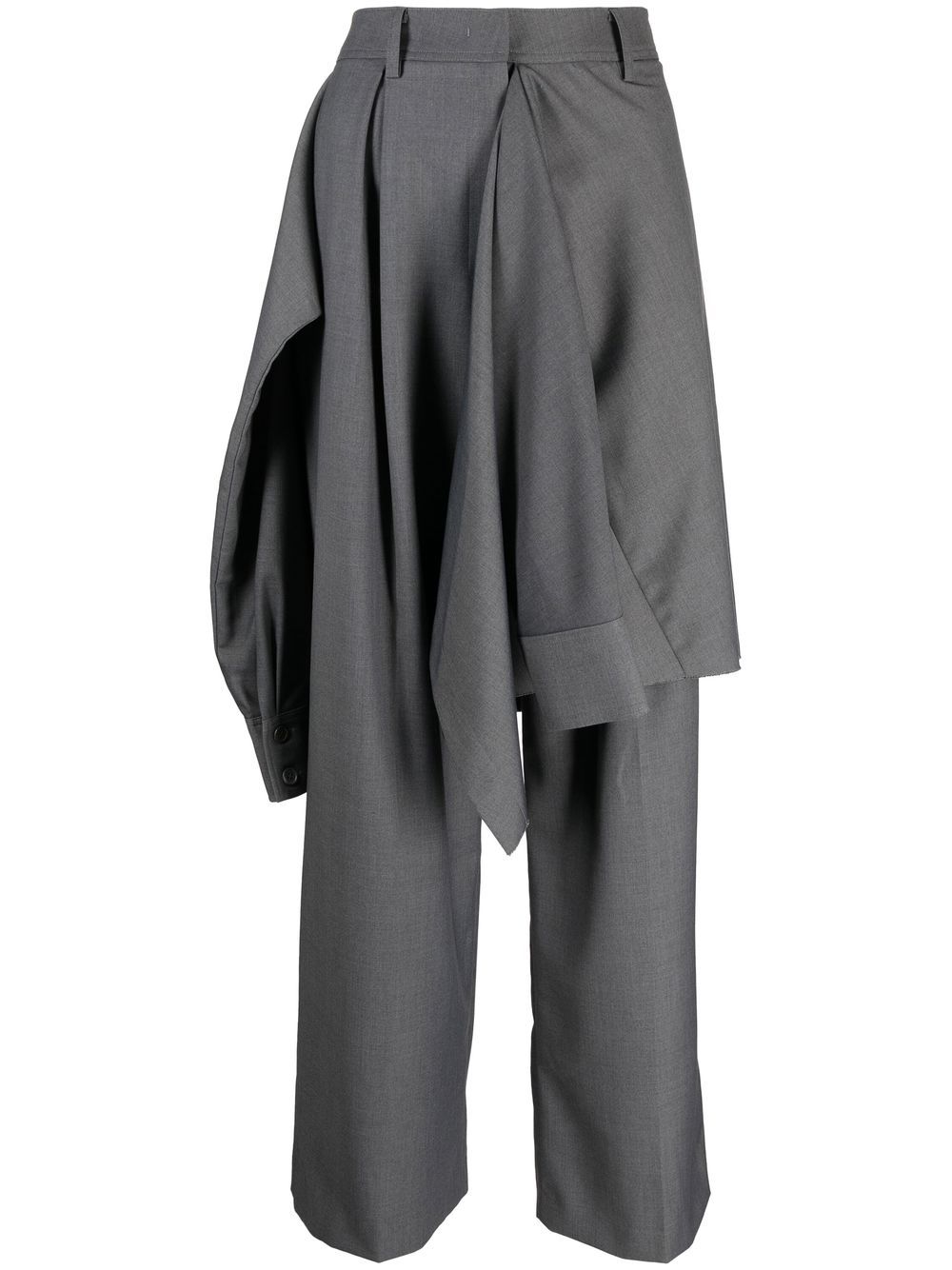 Image 1 of Goen.J layered shirt straight-leg trousers