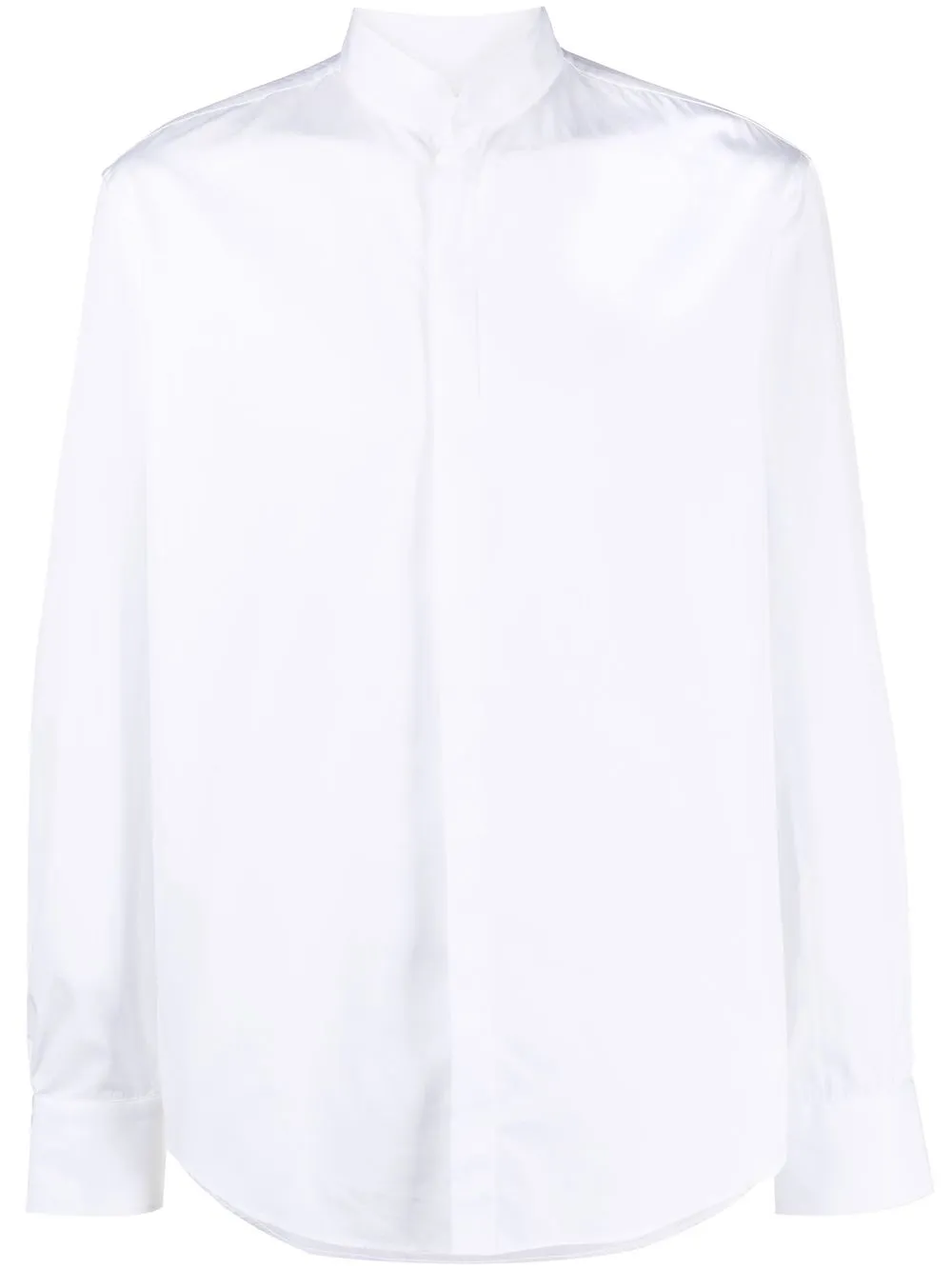 

BOURRIENNE Ecrivane band-collar shirt - White