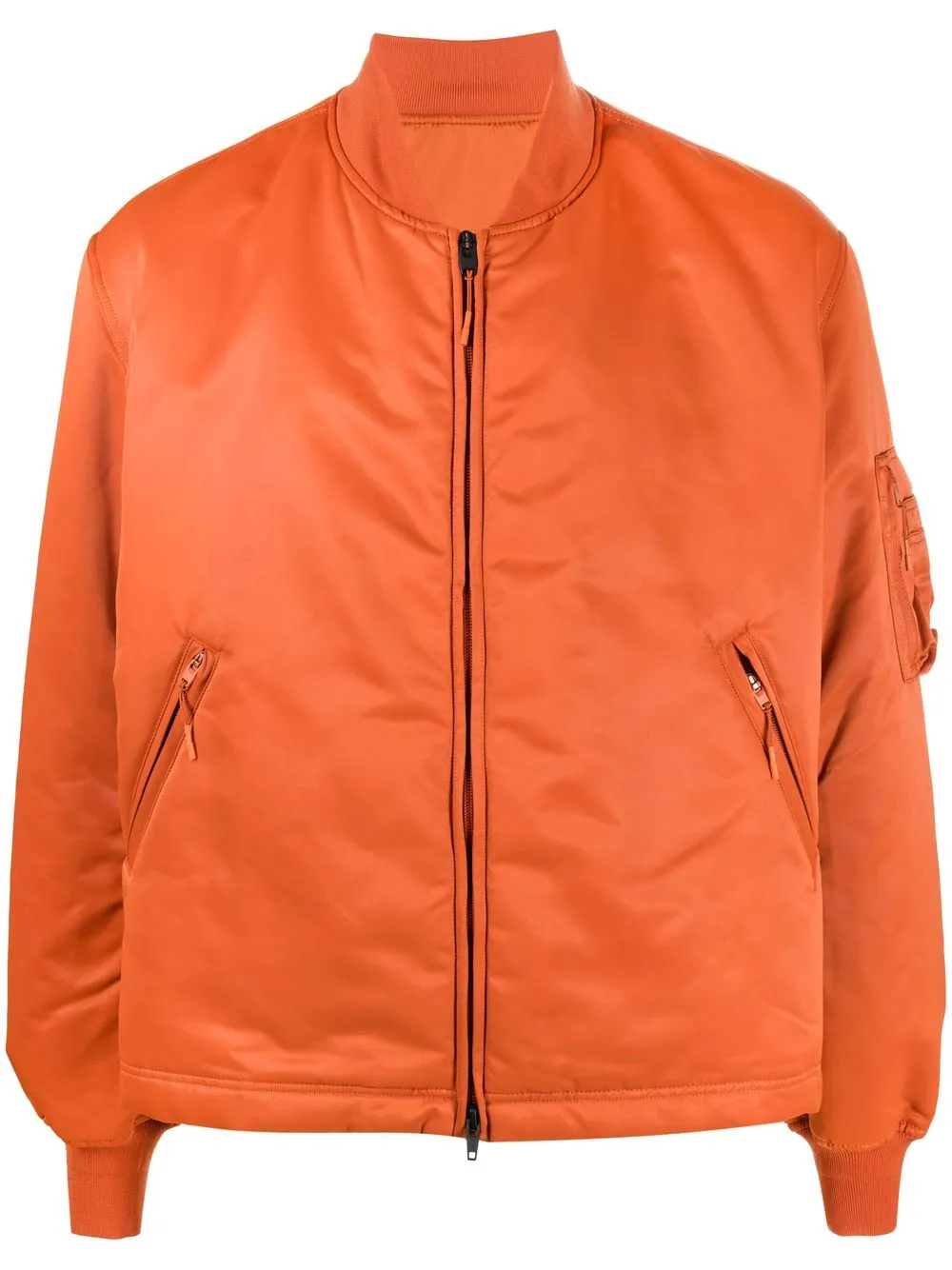

Y-3 zip-fastening bomber jacket - Orange