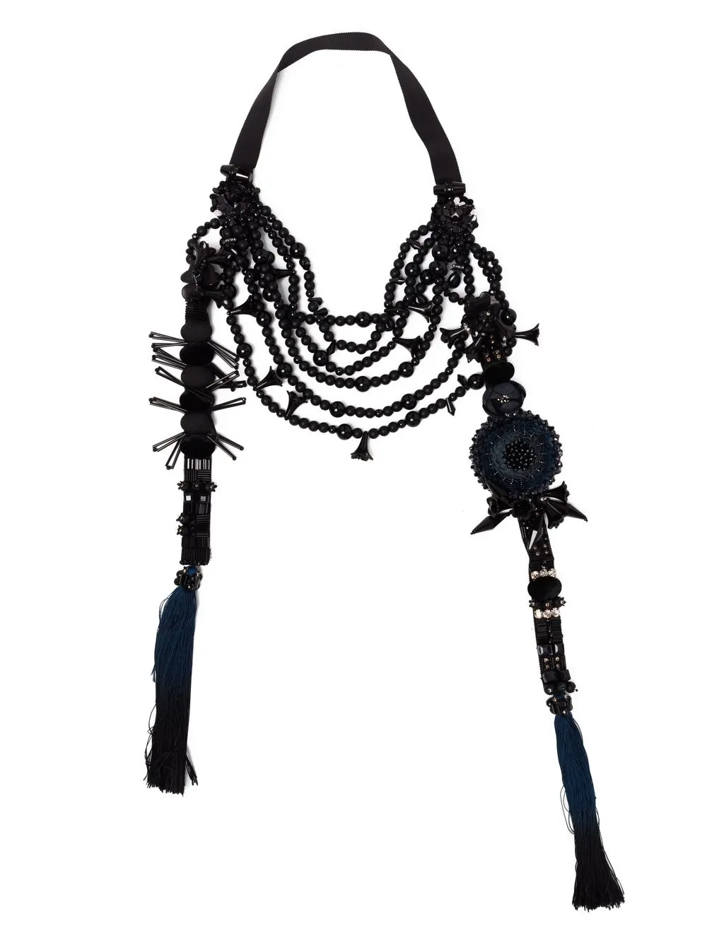 

Biyan bead layered necklace - Black