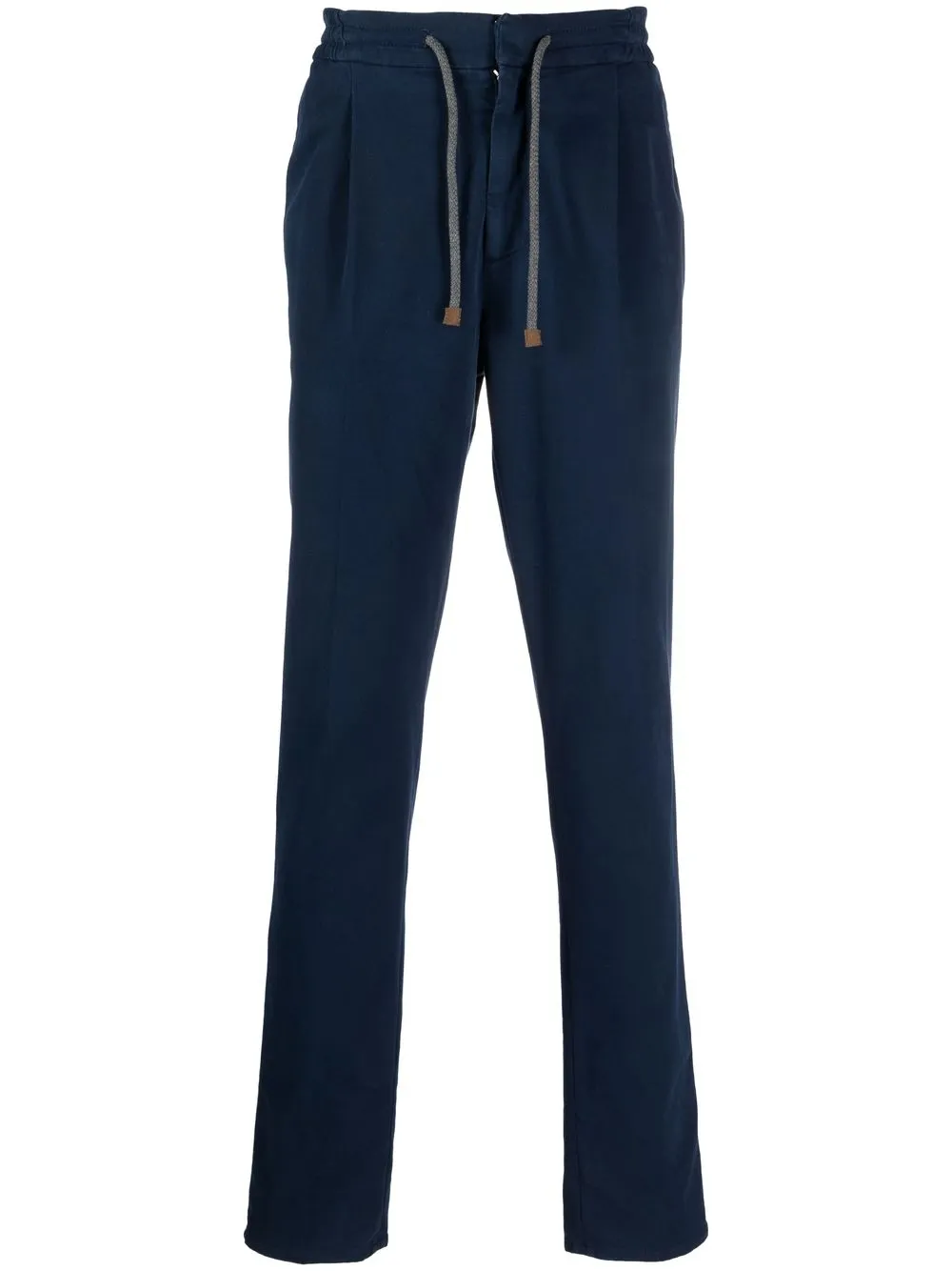 

Brunello Cucinelli drawstring slim-cut trousers - Blue