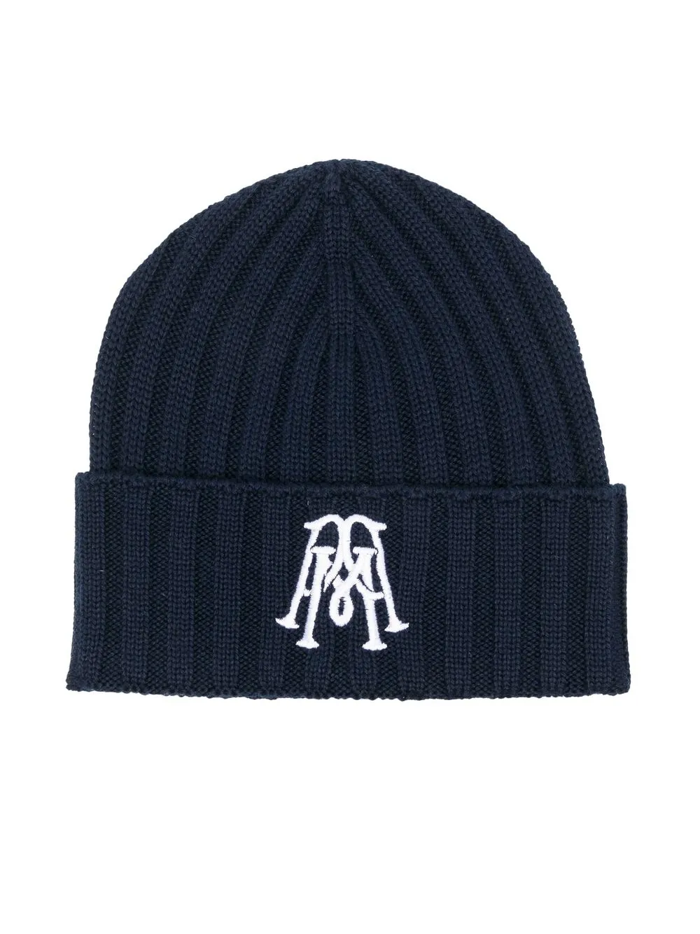 

Paolo Pecora Kids logo-embroidered ribbed beanie - Blue